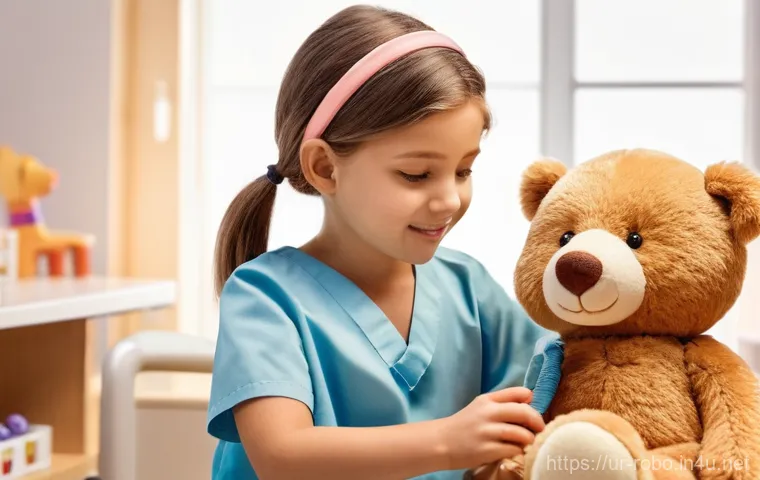 로보카폴리 테마파크 - **Prompt 2: Poli's Creative Mechanic Workshop**
    An energetic indoor scene set in "Poli's Mechani...