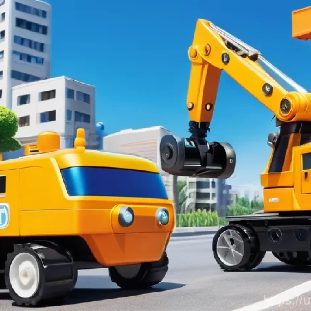 로보카폴리 신규 캐릭터 - **Prompt for Leo, the Master Builder:**
"A vibrant, dynamic, and strong robot character, in the ...