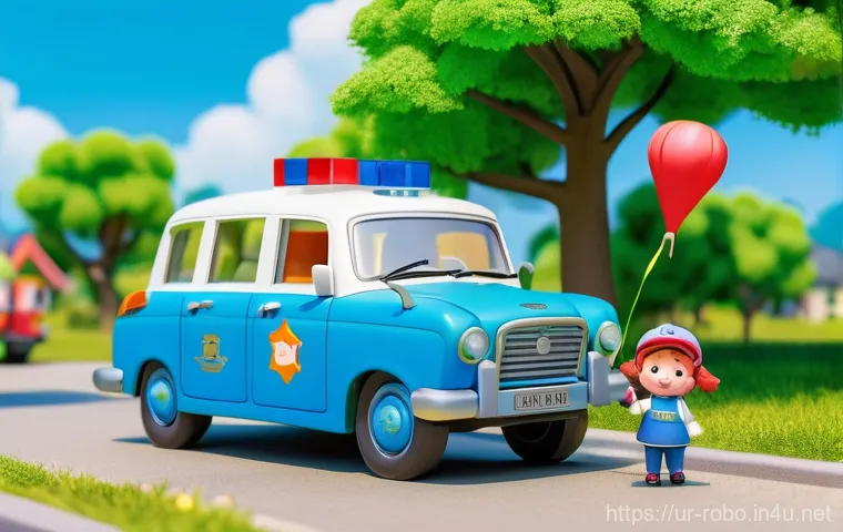 로보카폴리의 글로벌 성공 - Image Prompt 1: Teamwork in Broomstown**