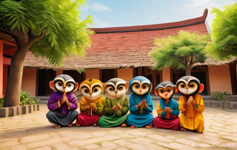 로보카폴리와 유아용 콘텐츠 기획 - **Prompt:** A group of diverse young children, around 5-7 years old, are gathered happily in a vibra...