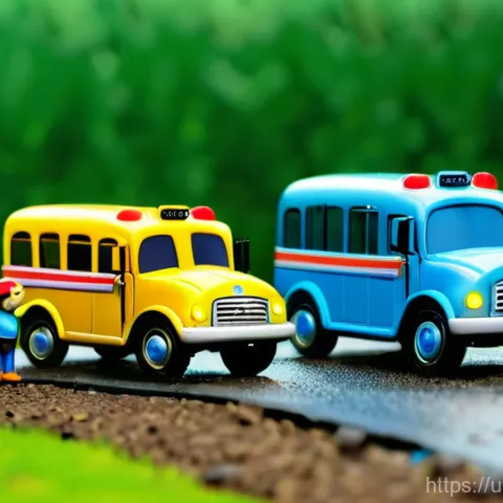 로보카폴리 명언 - **Prompt:** A heartwarming scene depicting the Robocar Poli rescue team (Poli, Roy, Amber, and Helly...