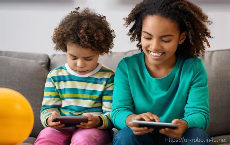 로보카폴리 OST - Prompt 1: The Contrast: Digital Absorption vs. Real-World Engagement** 로보카폴리 OST - Prompt 1: The Contrast: Digital Absorption vs. Real-World Engagement**