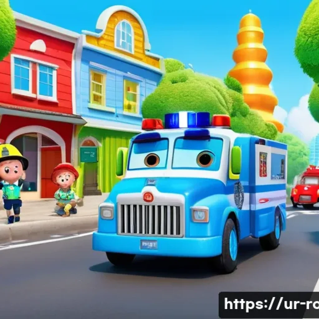 로보카폴리 인기 요인 - **Prompt 1: Robocar Poli Teamwork in Brooms Town**
"A vibrant, cheerful scene in Brooms Town on ...