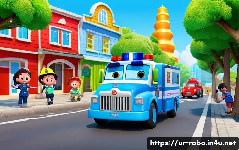 로보카폴리 인기 요인 - **Prompt 1: Robocar Poli Teamwork in Brooms Town**
"A vibrant, cheerful scene in Brooms Town on ...